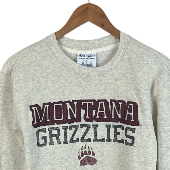 B21 Men’s Champion Montana Grizzlies Soft Fleece Pullover Sweatshirt S - Picture 2 of 3